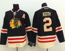 Chicago Blackhawks -2 Duncan Keith Black 2015 Winter Classic Stitched NHL Jersey