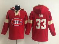 Montreal Canadiens -33 Patrick Roy Red Pullover NHL Hoodie