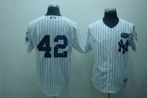 New York Yankees -42 Mariano Rivera White GMS The Boss Stitched MLB Jersey