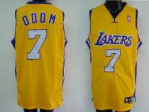 Los Angeles Lakers -7 Lamar Odom Stitched Yellow NBA Jersey