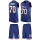 Bills #70 Eric Wood Royal Blue Team Color Stitched NFL Limited Tank Top Suit Jersey