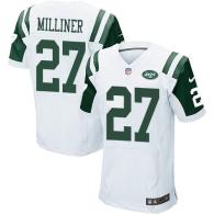 Nike New York Jets -27 Dee Milliner White Men's Stitched NFL Elite Jersey