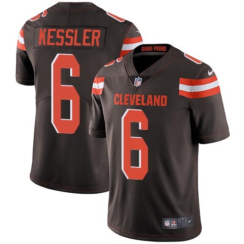 Nike Browns -6 Cody Kessler Brown Team Color Stitched NFL Vapor Untouchable Limited Jersey