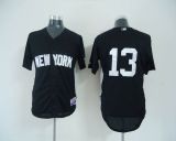 New York Yankees -13 Alex Rodriguez Black 2011 Road Cool Base BP Stitched MLB Jersey