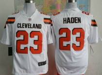 Nike Cleveland Browns -23 Joe Haden White Stitched NFL Game Jersey