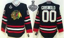 Chicago Blackhawks -00 Clark Griswold Black 2015 Stanley Cup Stitched NHL Jersey