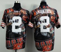 Nike Cleveland Browns -2 Johnny Manziel Team Color Men's Stitched NFL Elite Fanatical Version Jersey