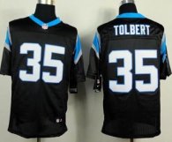Nike Carolina Panthers -35 Mike Tolbert Black Team Color NFL Elite Jersey