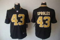 Nike Saints -43 Darren Sproles Black Team Color Stitched NFL Limited Jersey