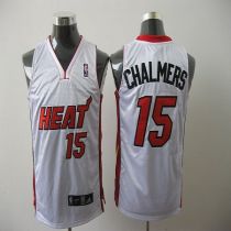 Miami Heat -15 Mario Chalmers White Stitched NBA Jersey