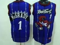 Toronto Raptors -1 Tracy McGrady Blue Swingman Stitched NBA Jersey