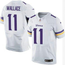 Nike Minnesota Vikings -11 Mike Wallace White Stitched NFL Elite Jersey