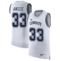 Nike Cowboys -33 Chidobe Awuzie White Stitched NFL Limited Rush Tank Top Jersey
