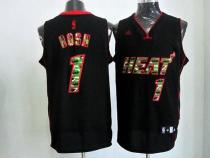 Miami Heat -1 Chris Bosh Black Camo Fashion Stitched NBA Jersey