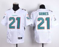 Nike Miami Dolphins #21 Brent Grimes White Men‘s Stitched NFL New Elite Jersey