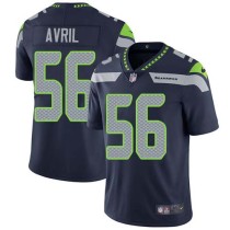 Nike Seahawks -56 Cliff Avril Steel Blue Team Color Stitched NFL Vapor Untouchable Limited Jersey
