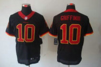 Nike Redskins -10 Robert Griffin III Black Stitched NFL Elite Jersey