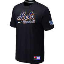 New York Mets Black Nike Short Sleeve Practice T-Shirt