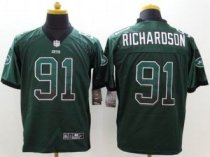 Nike New York Jets -91 Sheldon Richardson Green Team Color Stitched NFL Elite Drift Fashion Jersey