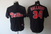 Philadelphia Phillies #34 Roy Halladay Black Stitched MLB Jersey