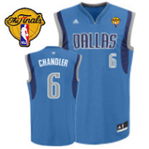 Dallas Mavericks 2011 Finals Patch -6 Tyson Chandler Revolution 30 Sky Blue Stitched NBA Jersey