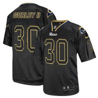 Nike St Louis Rams -30 Todd Gurley II Lights Out Black Men's Stitched NFL Elite Jersey