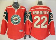 Minnesota Wild -22 Nino Niederreiter Red Stitched NHL Jersey