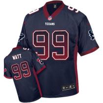 Nike Houston Texans -99 JJ Watt Navy Blue Team Color Mens Stitched NFL Elite Drift Fashion Jersey