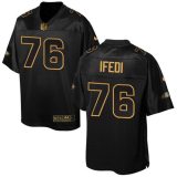 Nike Seahawks -76 Germain Ifedi Black Stitched NFL Elite Pro Line Gold Collection Jersey