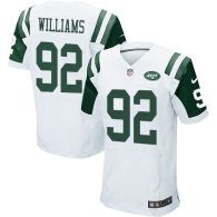 Nike New York Jets -92 Leonard Williams White Men's Stitched NFL Elite Jersey