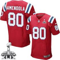 Nike New England Patriots -80 Danny Amendola Red Alternate Super Bowl XLIX Mens Stitched NFL Elite J