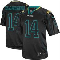 Nike Jacksonville Jaguars #14 Justin Blackmon Lights Out Black Men's Stitched NFL Elite Jersey