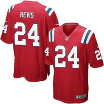 Nike New England Patriots -24 Darrelle Revis Red Alternate NFL Game Jersey