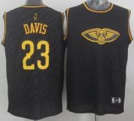 New Orleans Pelicans -23 Anthony Davis Black Precious Metals Fashion Stitched NBA Jersey