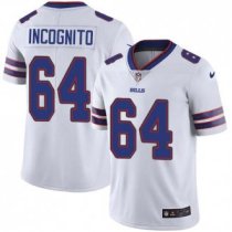 Nike Bills -64 Richie Incognito White Stitched NFL Vapor Untouchable Limited Jersey