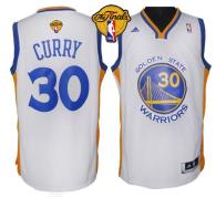 Revolution 30 Golden State Warriors -30 Stephen Curry White The Finals Patch Stitched NBA Jersey