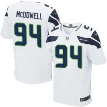 Nike Seahawks -94 Malik McDowell White Stitched NFL Elite Jersey