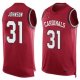 Nike Arizona Cardinals -31 David Johnson Red Team Color Men's Stitched NFL Limited Tank Top Jersey
