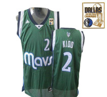 Dallas Mavericks 2011 Champion Patch -2 Jason Kidd Green Revolution 30 Stitched NBA Jersey