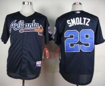Atlanta Braves #29 John Smoltz Blue Cool Base Stitched MLB Jersey