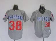 Chicago Cubs -38 Carlos Zambrano Stitched Grey MLB Jersey