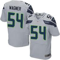 Nike Seattle Seahawks #54 Bobby Wagner Grey Alternate Men‘s Stitched NFL Elite Jersey