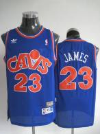 Mitchell and Ness Cleveland Cavaliers -23 LeBron James Stitched Blue CAVS NBA Jersey