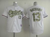 Baltimore Orioles #13 Manny Machado White USMC Cool Base Stitched MLB Jersey