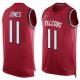 Nike Atlanta Falcons 11 Julio Jones Red Team Color Stitched NFL Limited Tank Top Jersey