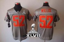 Nike San Francisco 49ers -52 Patrick Willis Grey Shadow Super Bowl XLVII Mens Stitched NFL Elite Jer