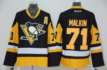 Pittsburgh Penguins -71 Evgeni Malkin Black Alternate Stitched NHL Jersey