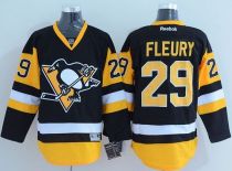 Pittsburgh Penguins -29 Andre Fleury Black Alternate Stitched NHL Jersey