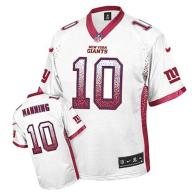 Nike New York Giants #10 Eli Manning White Men's Stitched NFL Elite Drift Fashion Jersey