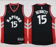 Toronto Raptors -15 Anthony Bennett Black Stitched NBA Jersey
